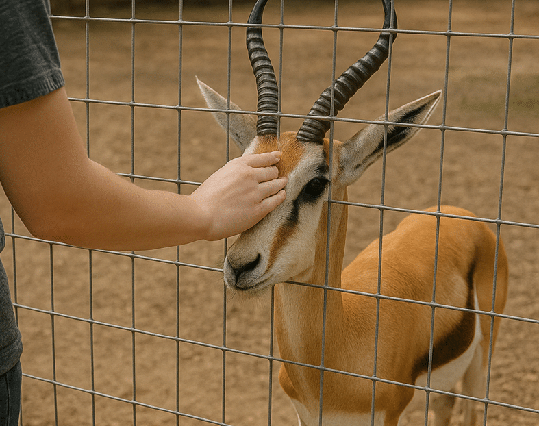 springbok petting zoo in fredericksburg texas