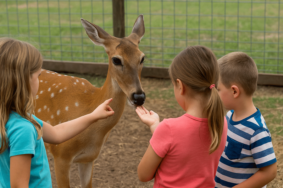 fredericksburg texas whitetail deer petting zoo